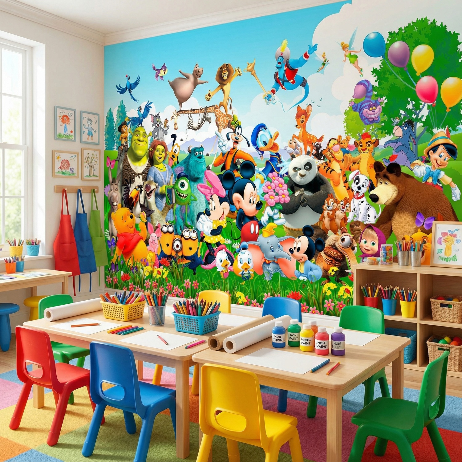 Wall Murals: Children's Movie Characters