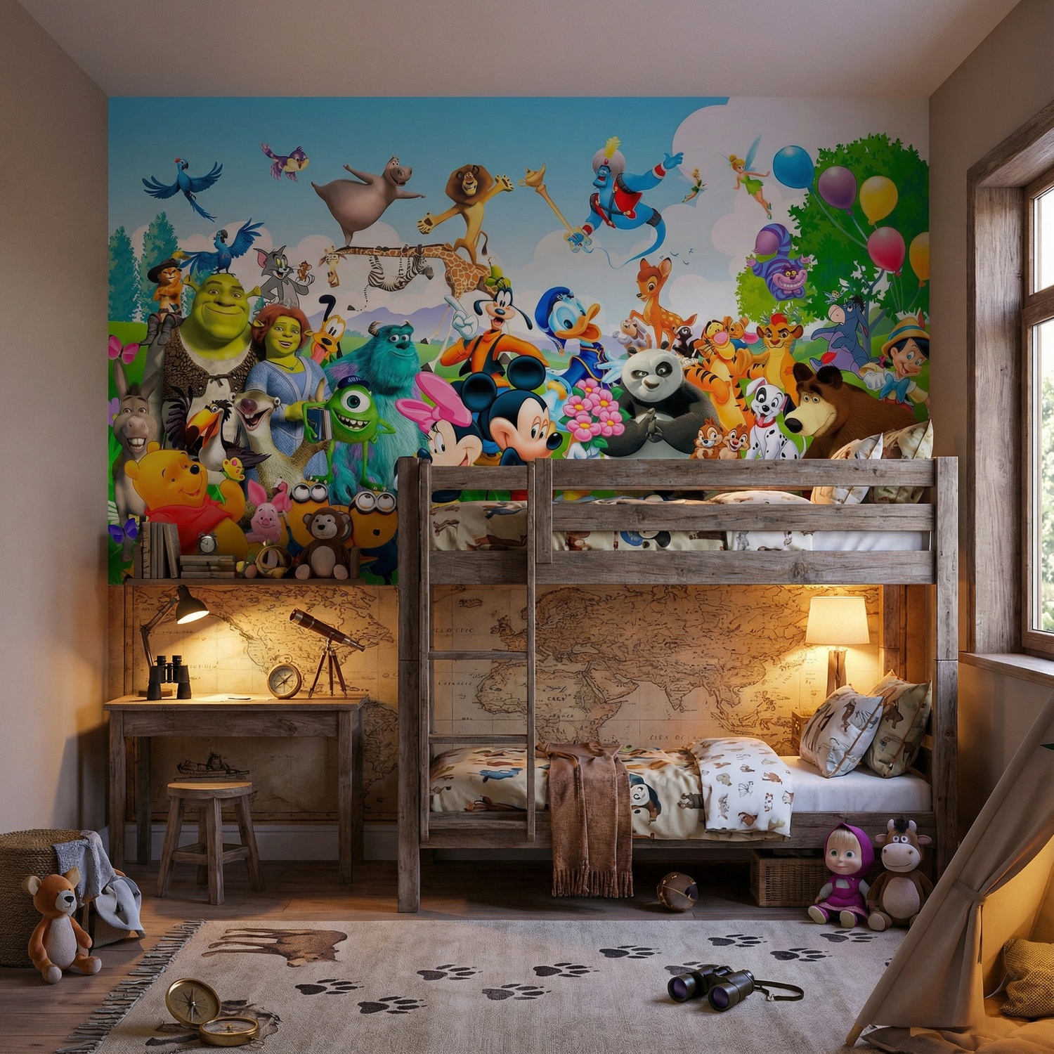 Wall Murals: Children's Movie Characters