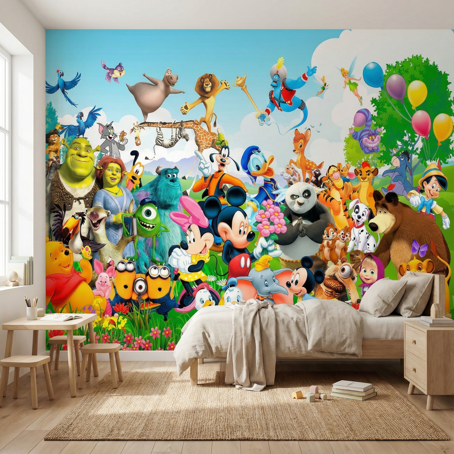 Wall Murals: Children's Movie Characters