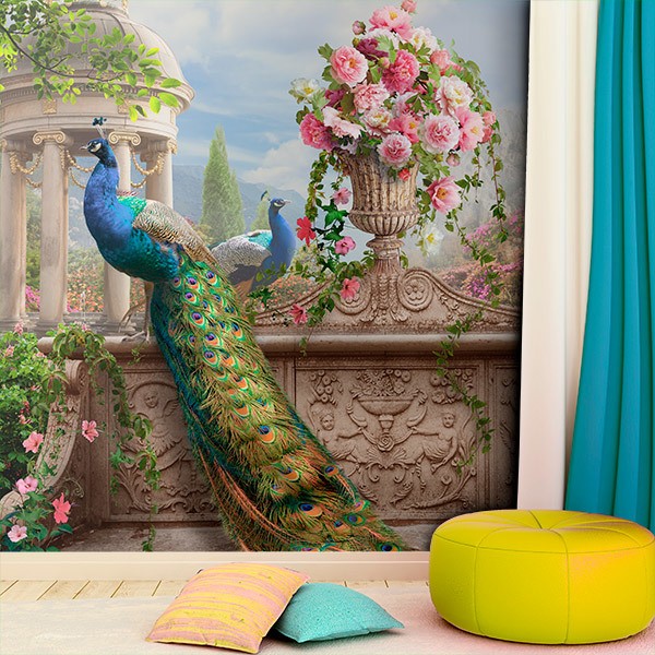 Wall Murals: Peacock