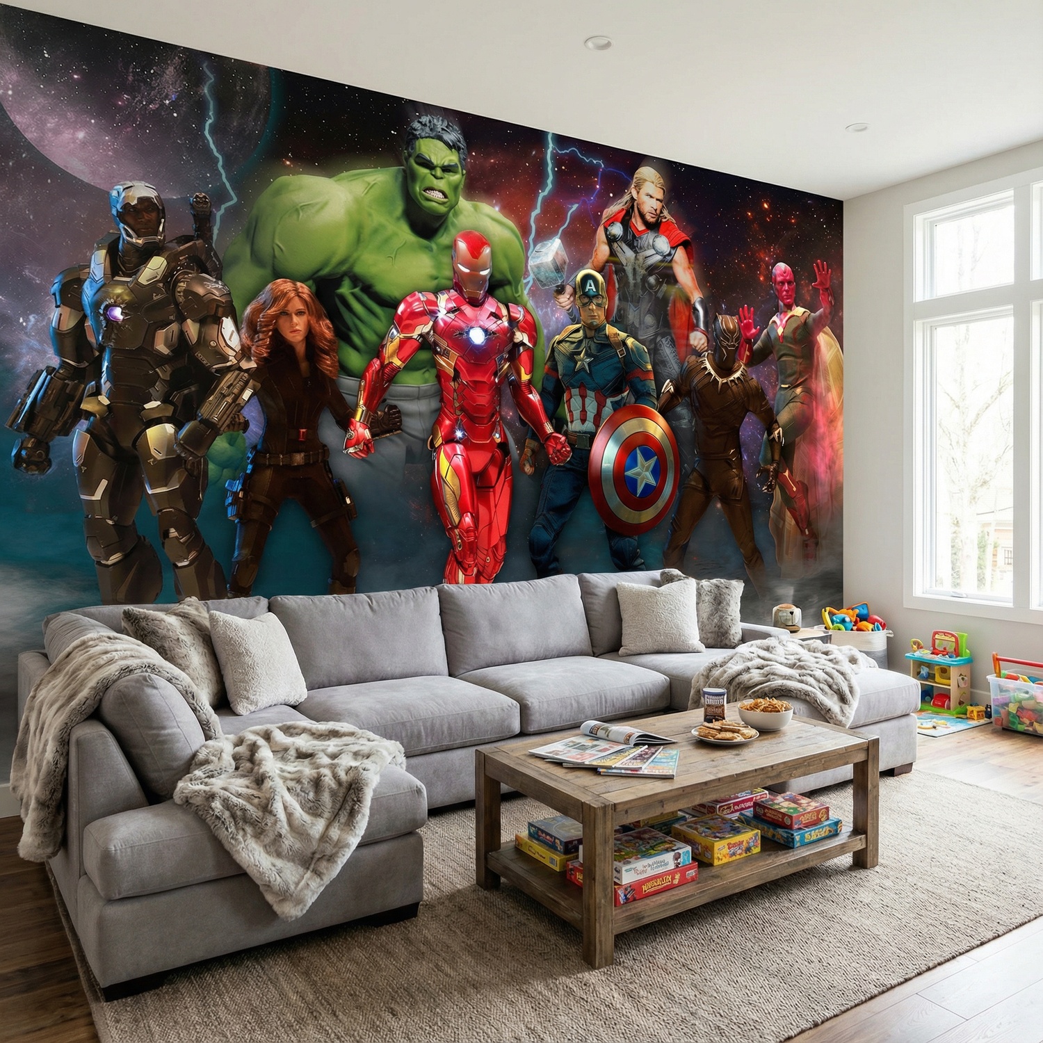 Wall Murals: Avengers Ready for Battle