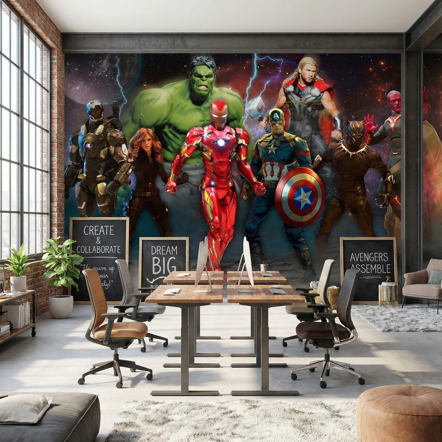 Wall Murals: Avengers Ready for Battle