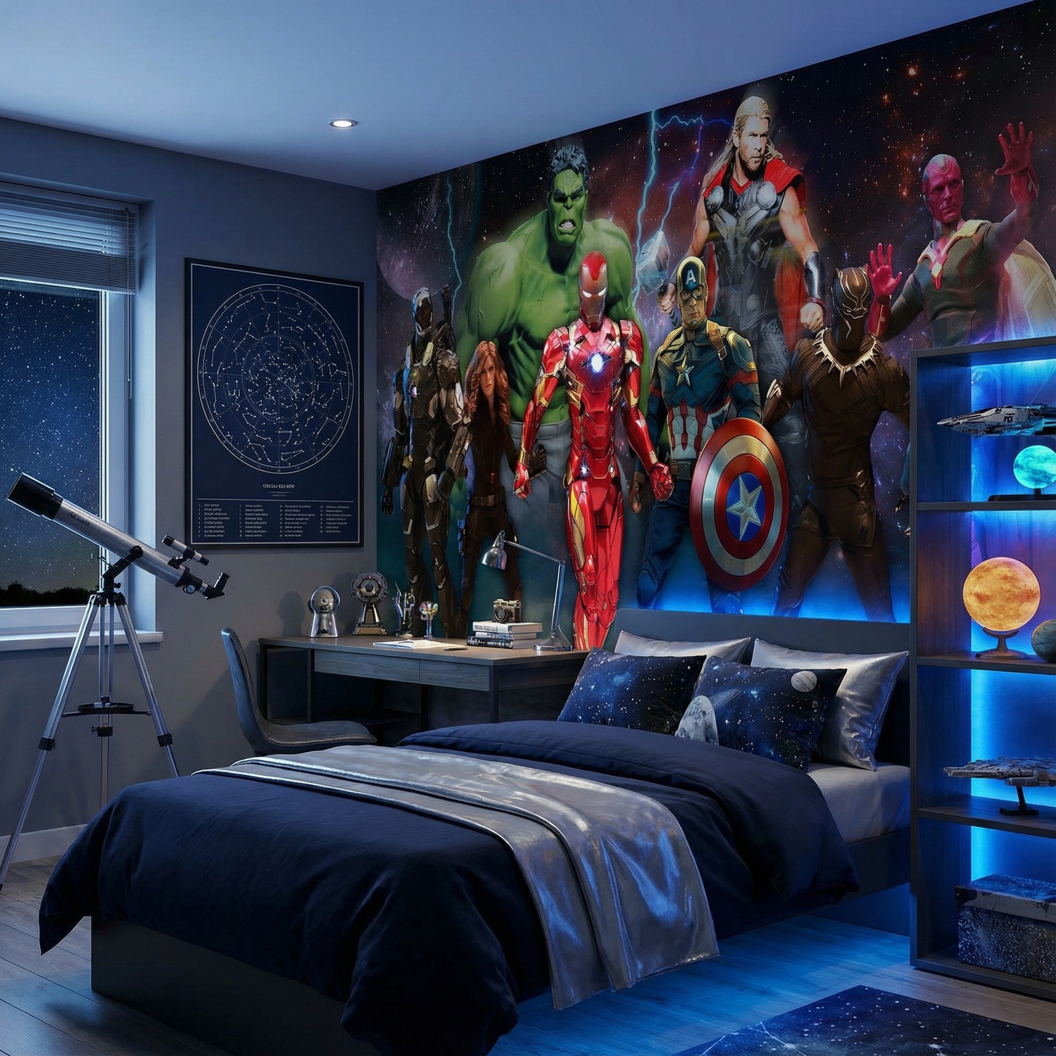 Wall Murals: Avengers Ready for Battle