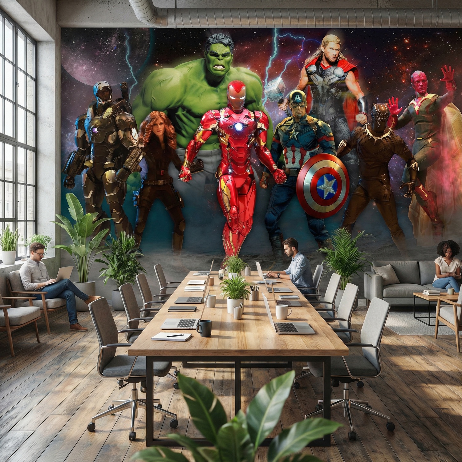 Wall Murals: Avengers Ready for Battle