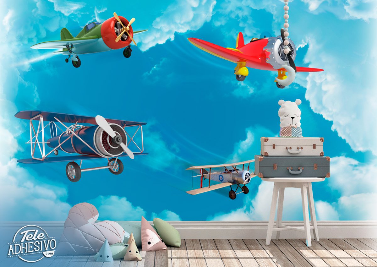 Wall Murals: Coloured Planes