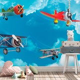 Wall Murals: Coloured Planes 2