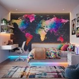 Wall Murals: Origami World Map 5