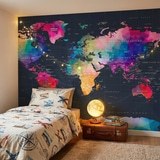 Wall Murals: Origami World Map 7