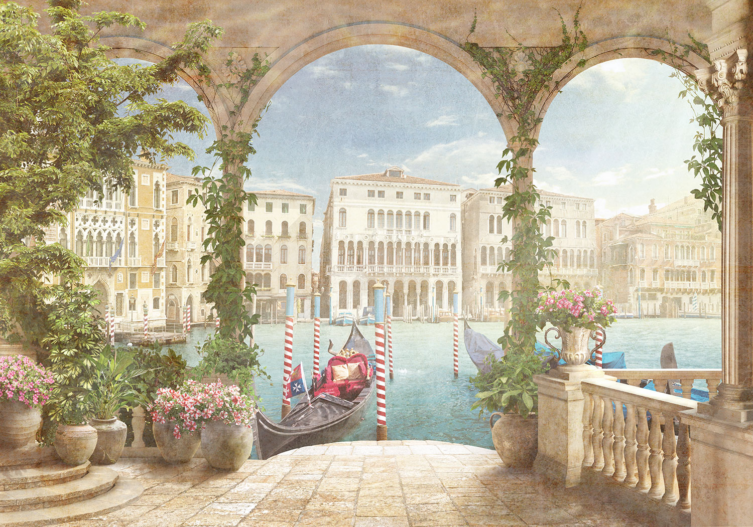Wall Murals: Views towards Venice