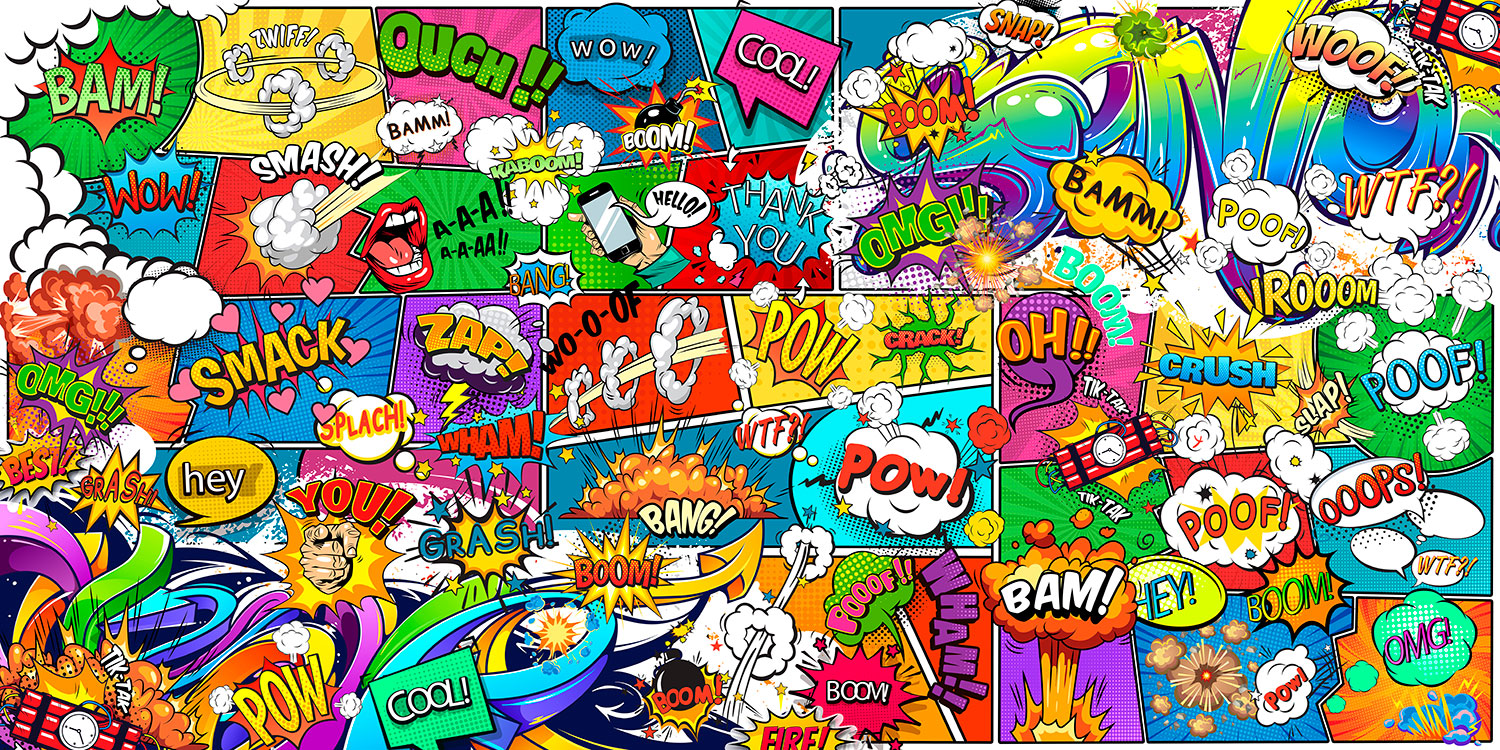 Wall Murals: Onomatopoeias