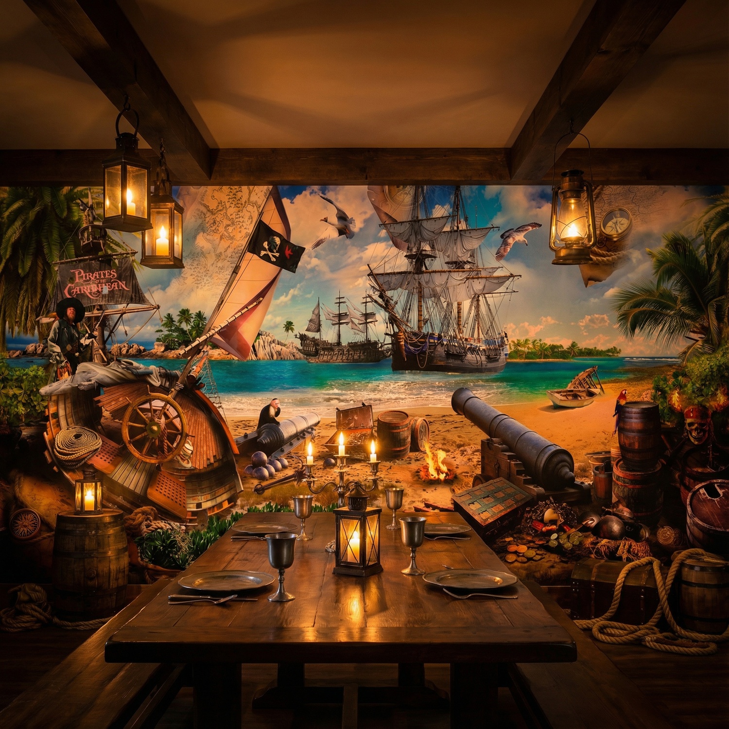 Wall Murals: Pirates of the Caribbean