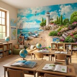 Wall Murals: Small Seaport 17