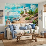 Wall Murals: Small Seaport 18