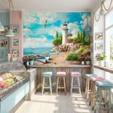 Wall Murals: Small Seaport 3