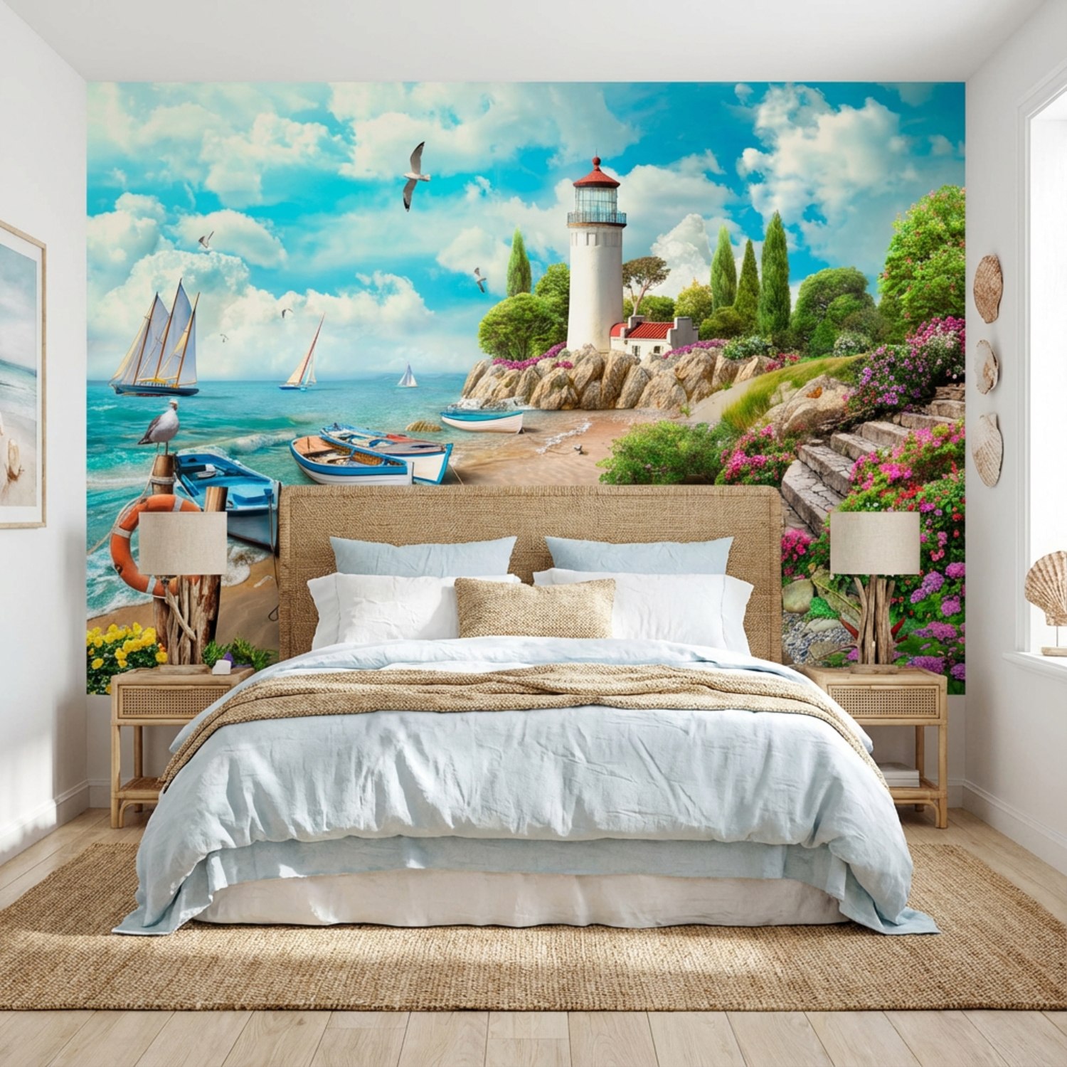 Wall Murals: Small Seaport