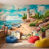 Wall Murals: Small Seaport 7