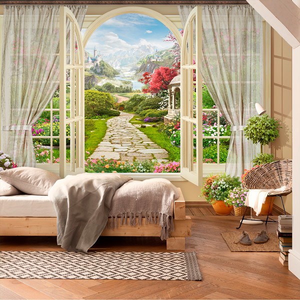 Wall Murals: Mountain View Room