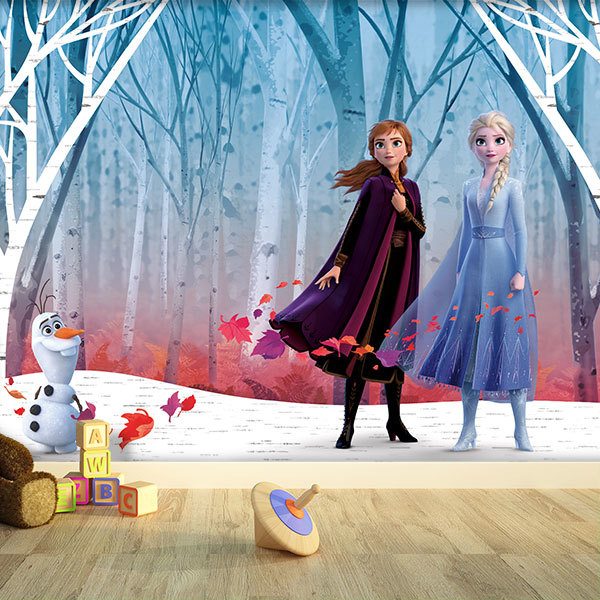 Wall Murals: Elsa, Anna and Olaf 0