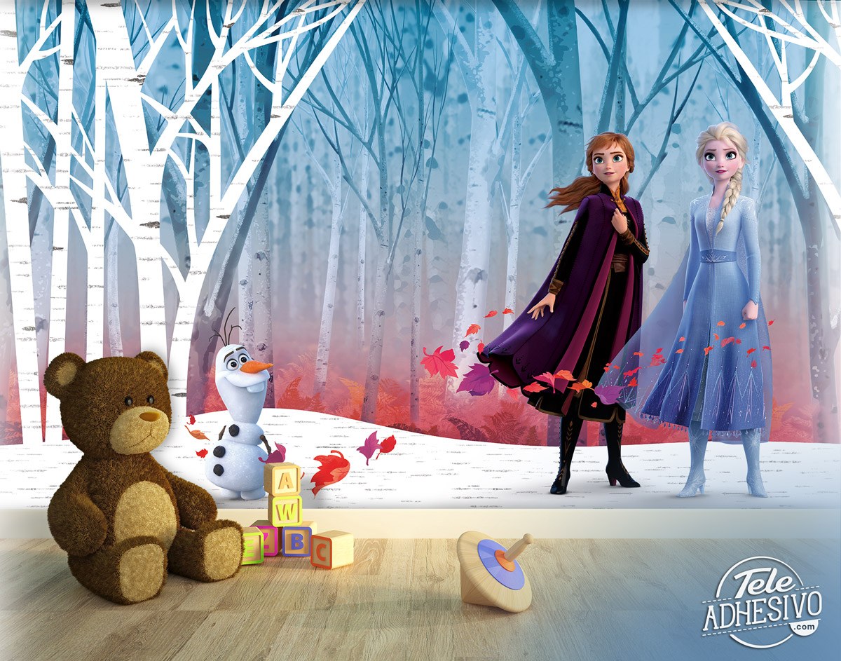 Wall Murals: Elsa, Anna and Olaf