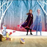 Wall Murals: Elsa, Anna and Olaf 2