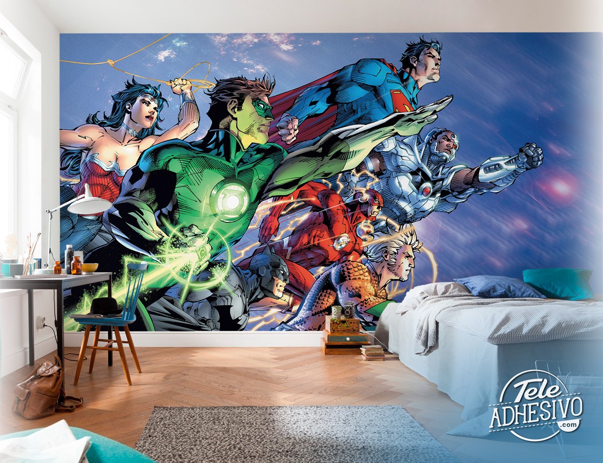 Wall Murals: Superheroes in Action