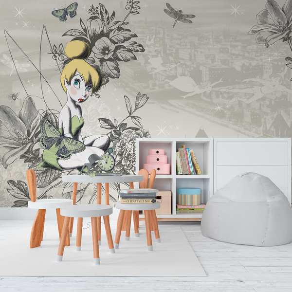 Wall Murals: Drawing of Tinker Bell