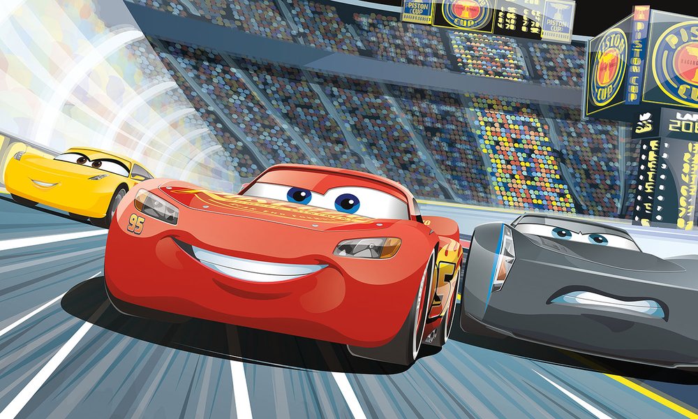 Wall Murals: Lightning McQueen in Carrera 3