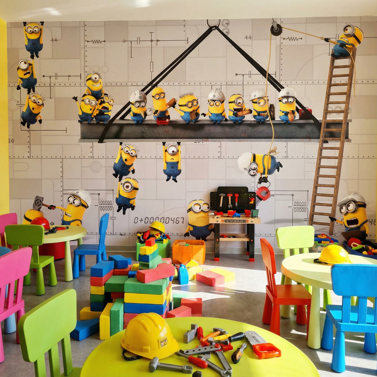 Wall Murals: Minions at Work