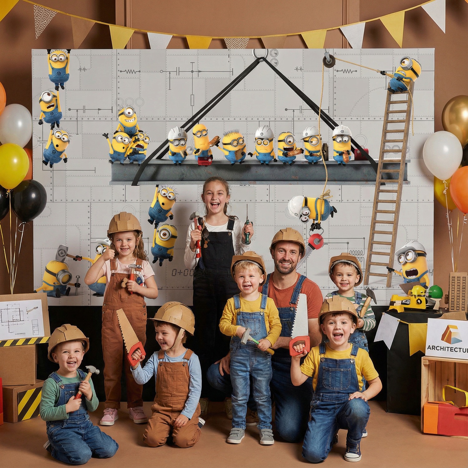 Wall Murals: Minions at Work