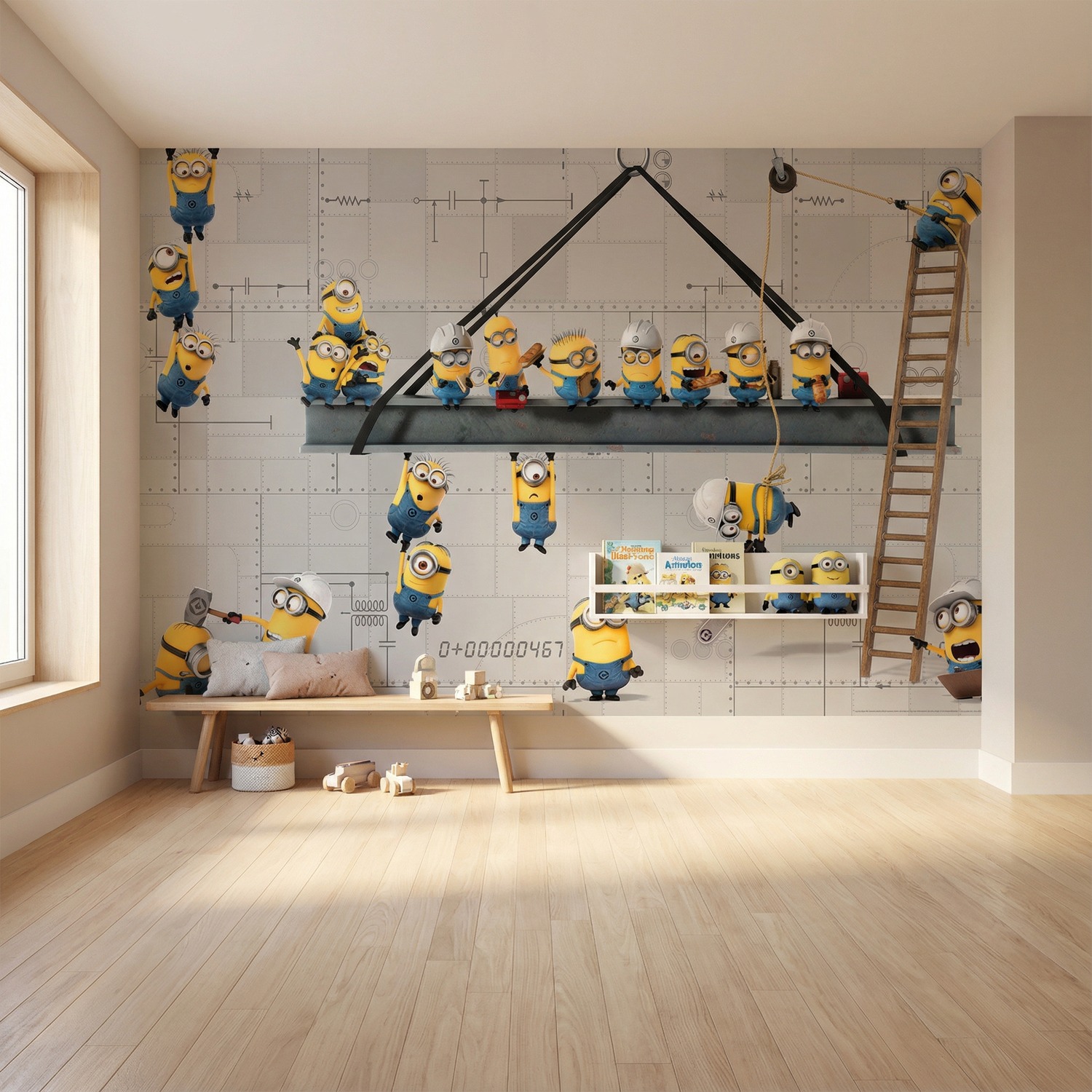 Wall Murals: Minions at Work