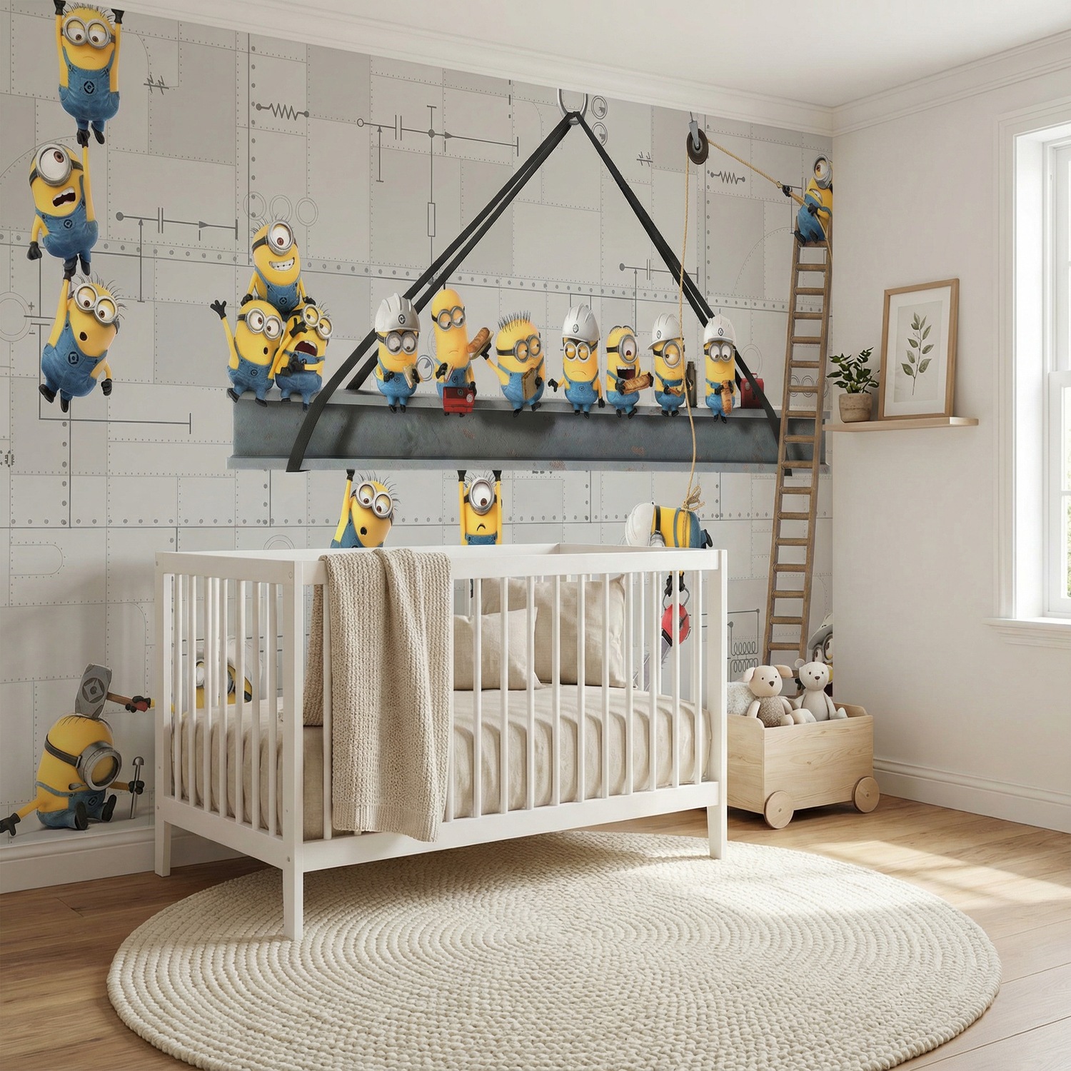 Wall Murals: Minions at Work