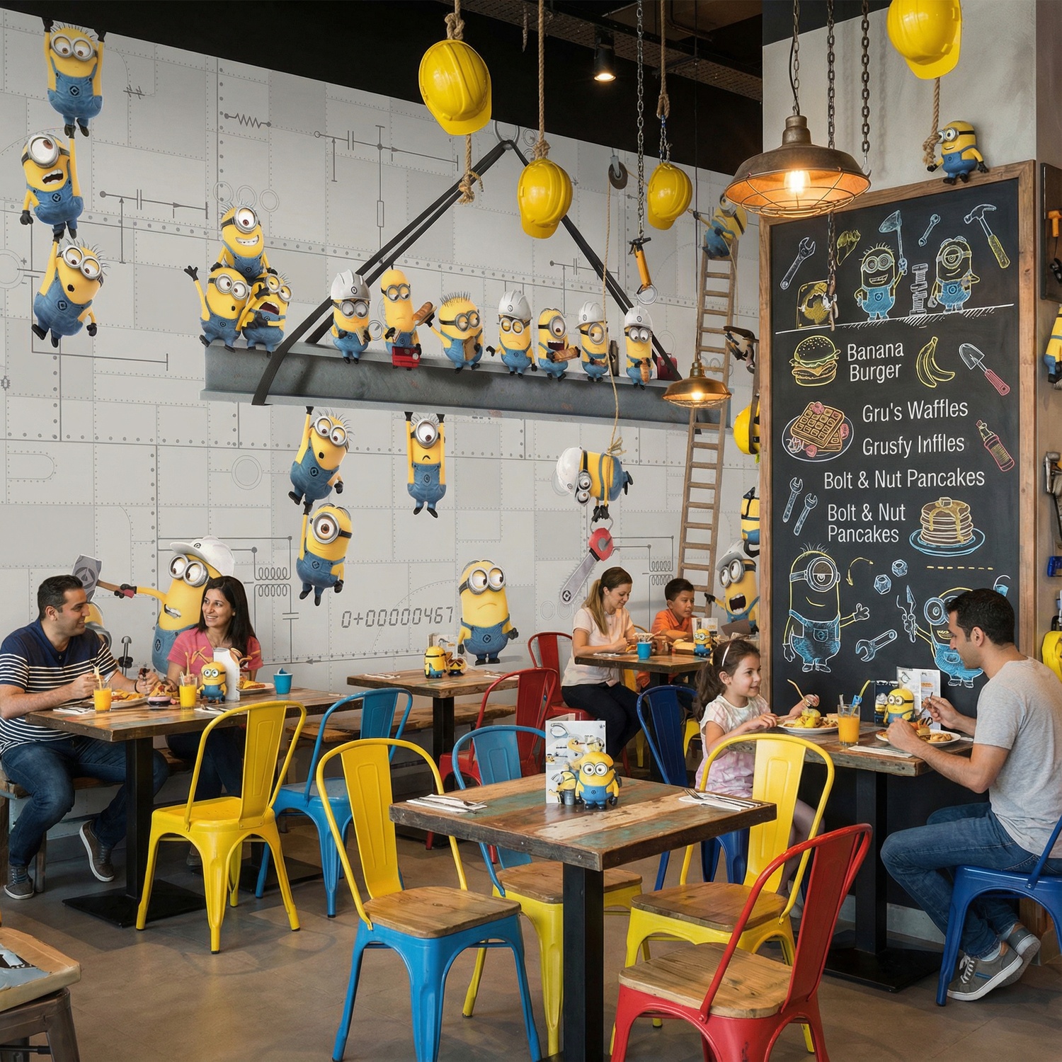 Wall Murals: Minions at Work