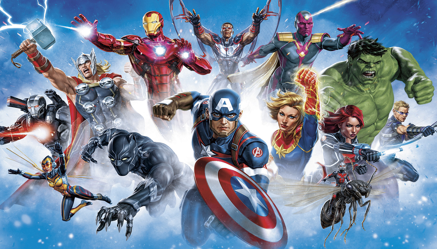 Wall Murals: Avengers on the Attack
