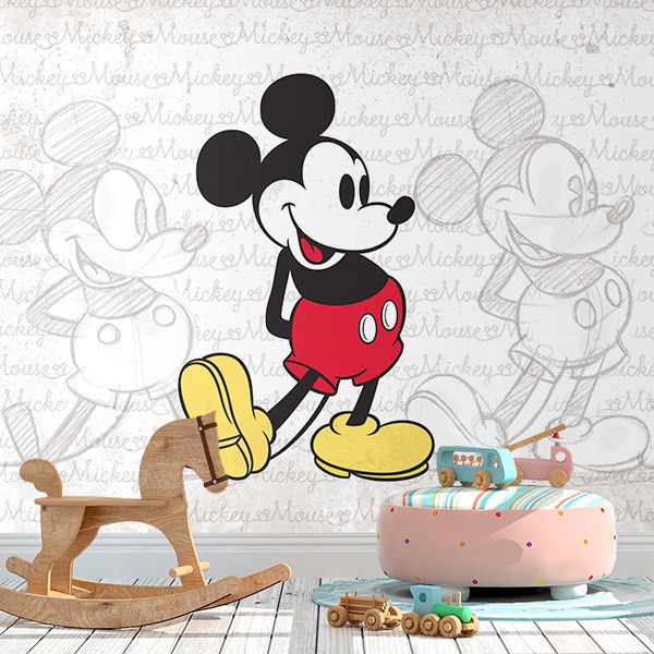 Wall Murals: Mickey Mouse Evolution 0