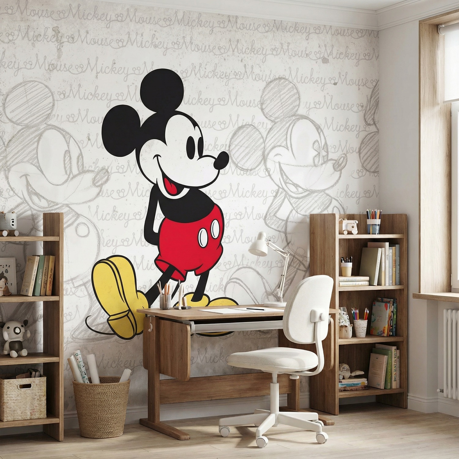 Wall Murals: Mickey Mouse Evolution