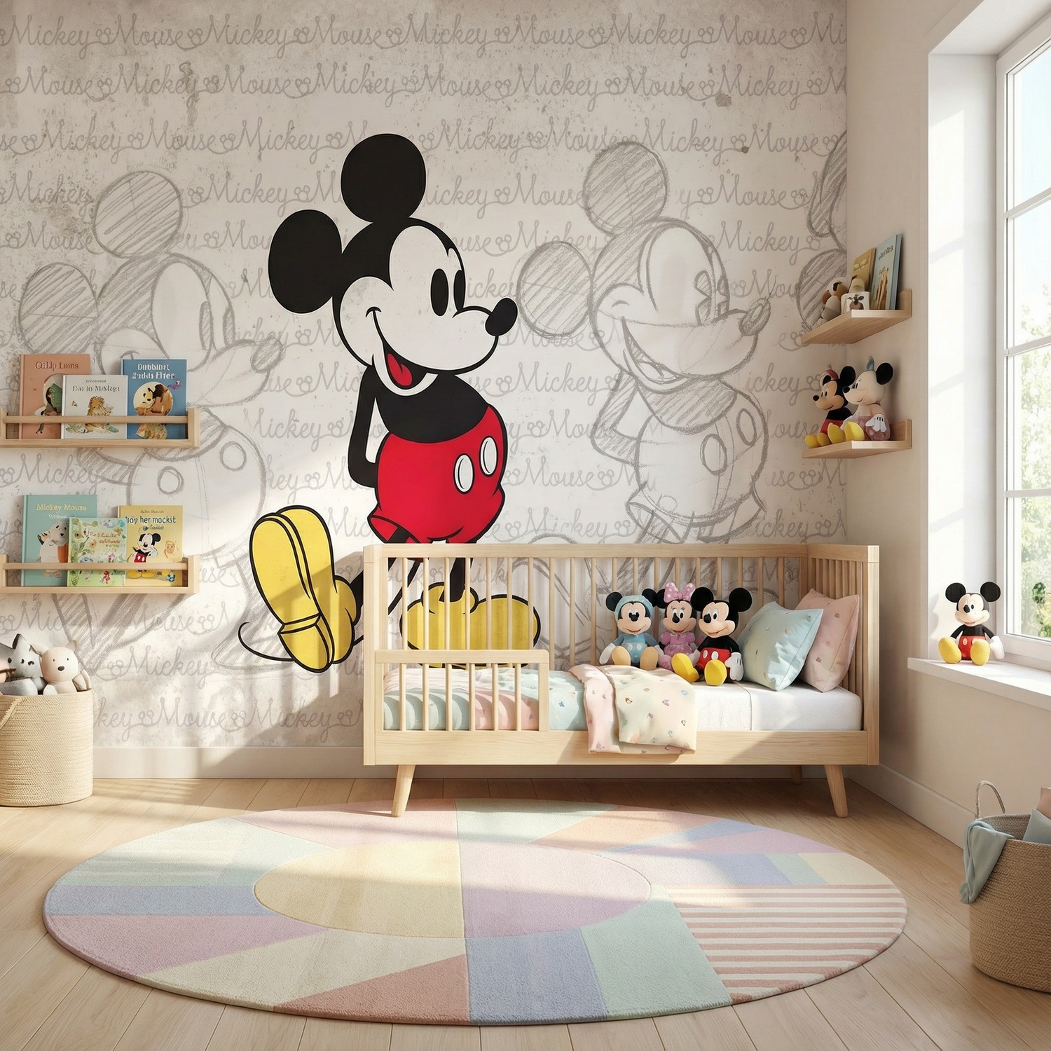 Wall Murals: Mickey Mouse Evolution