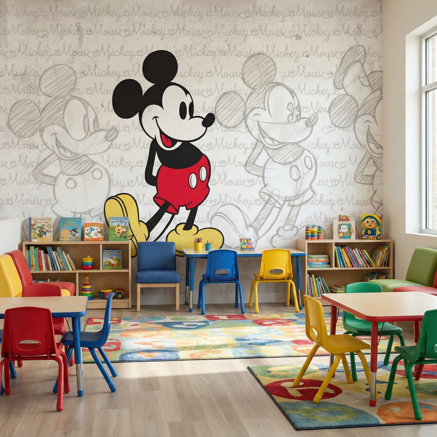 Wall Murals: Mickey Mouse Evolution