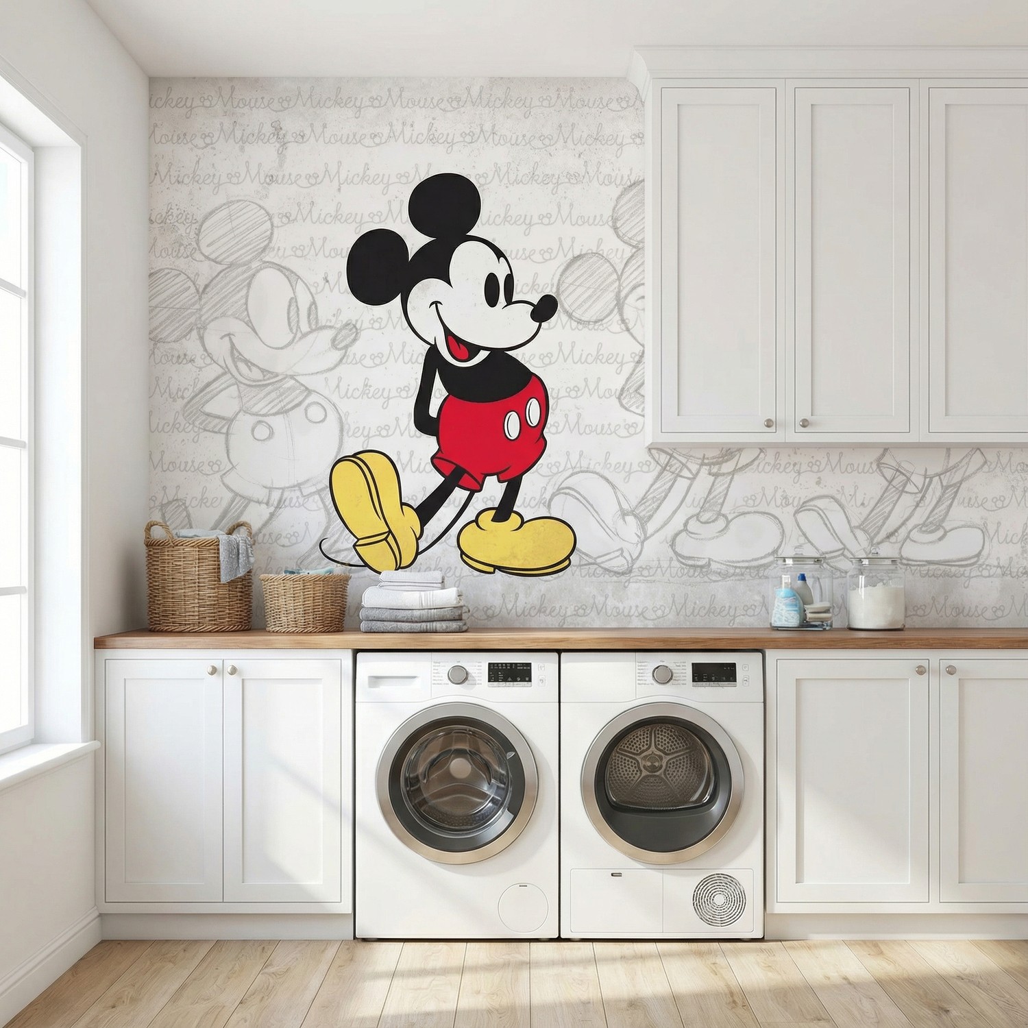 Wall Murals: Mickey Mouse Evolution