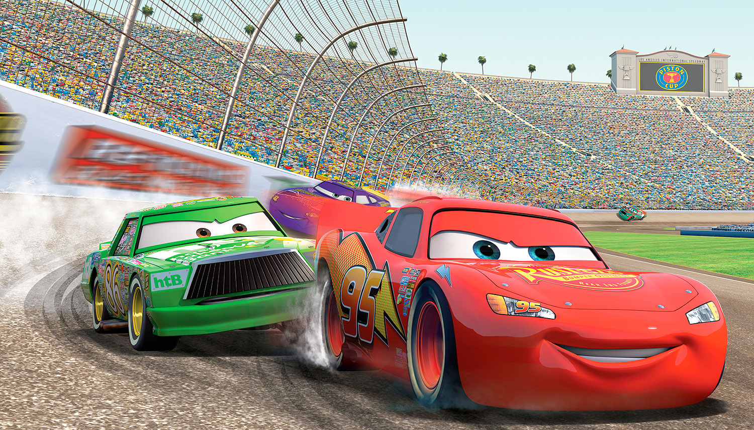 Wall Murals: Lightning McQueen at the Piston Cup
