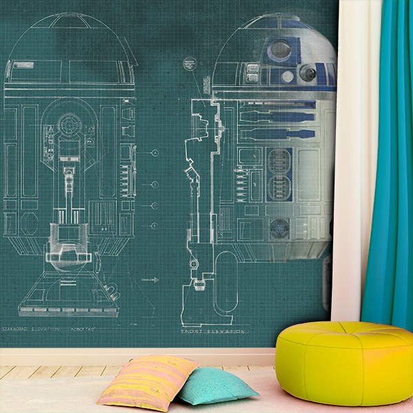 Wall Murals: Plans of R2 D2