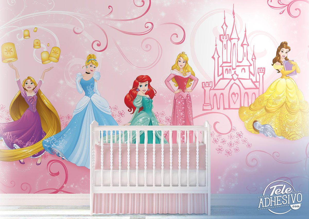 Wall Murals: Disney Princess Collage