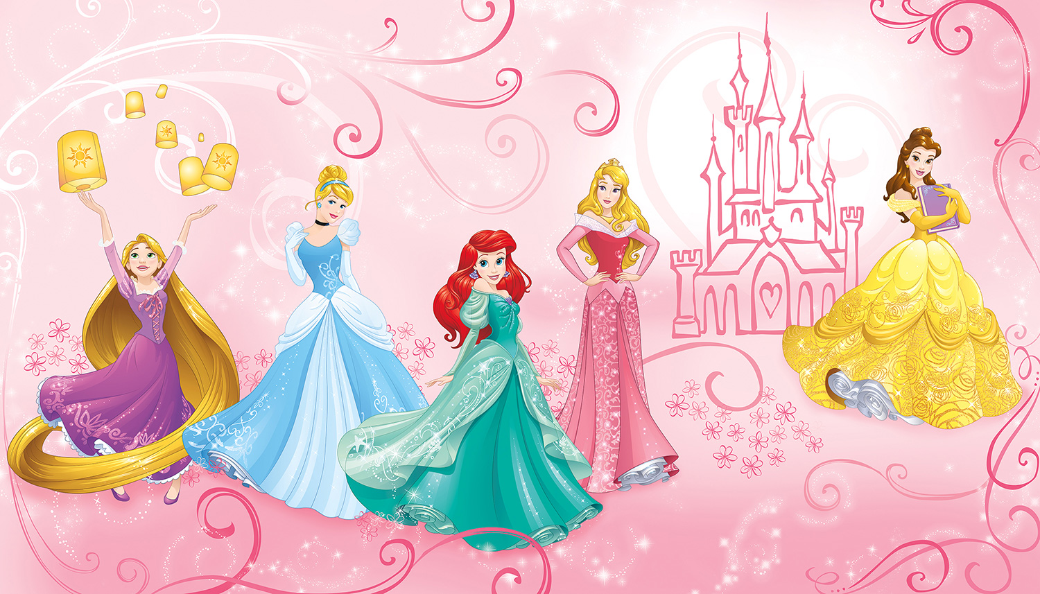 Wall Murals: Disney Princess Collage