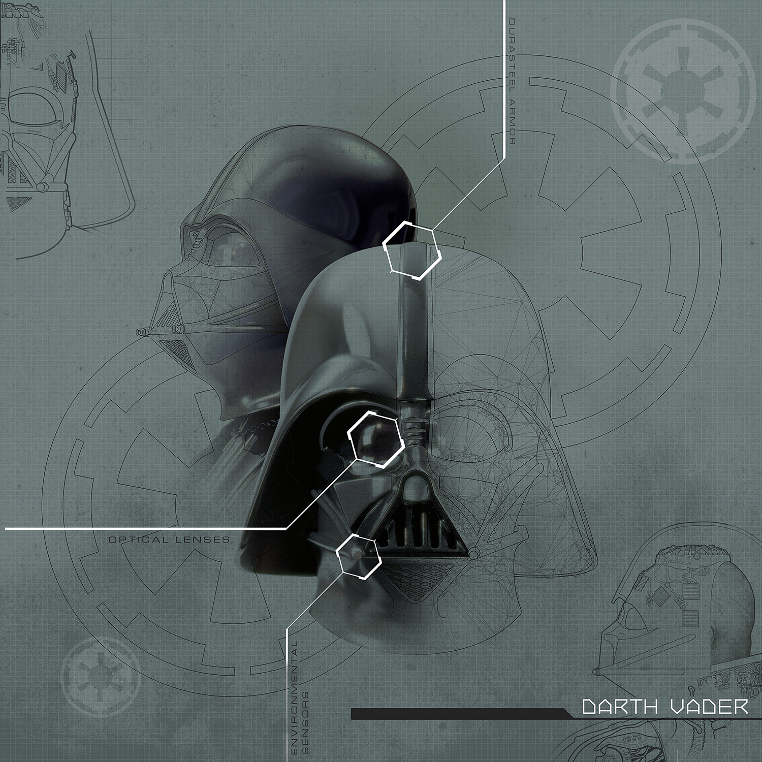 Wall Murals: Darth Vader Plans