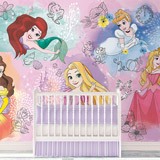 Wall Murals: Beautiful Faces of Disney Princesses 2