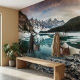 Wall Murals: Lagoon between Mountains 15