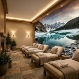 Wall Murals: Lagoon between Mountains 10