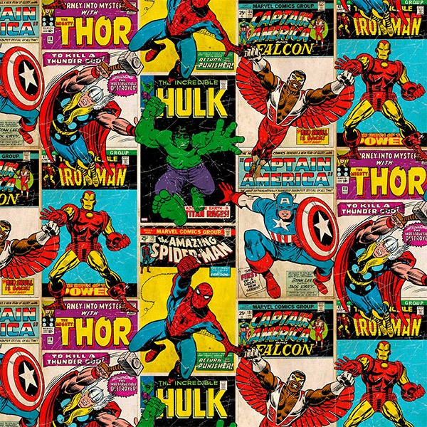 Wall Murals: Avengers Collage Comics