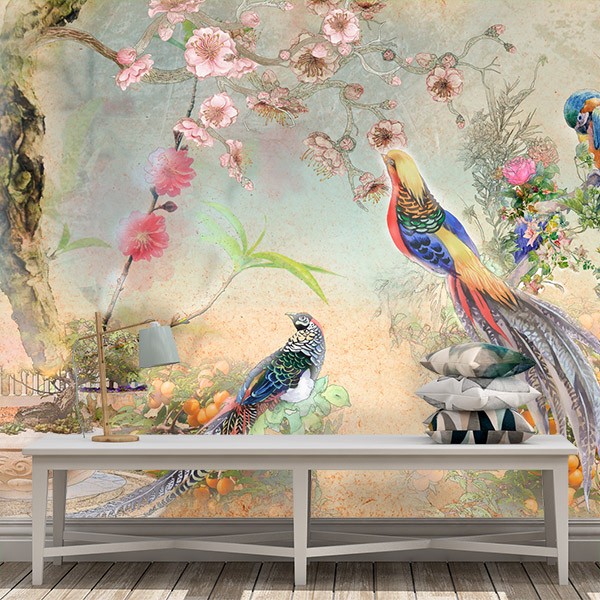 Wall Murals: Exotic Birds