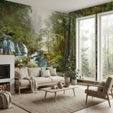 Wall Murals: Forest and Waterfall 3
