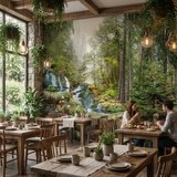 Wall Murals: Forest and Waterfall 4